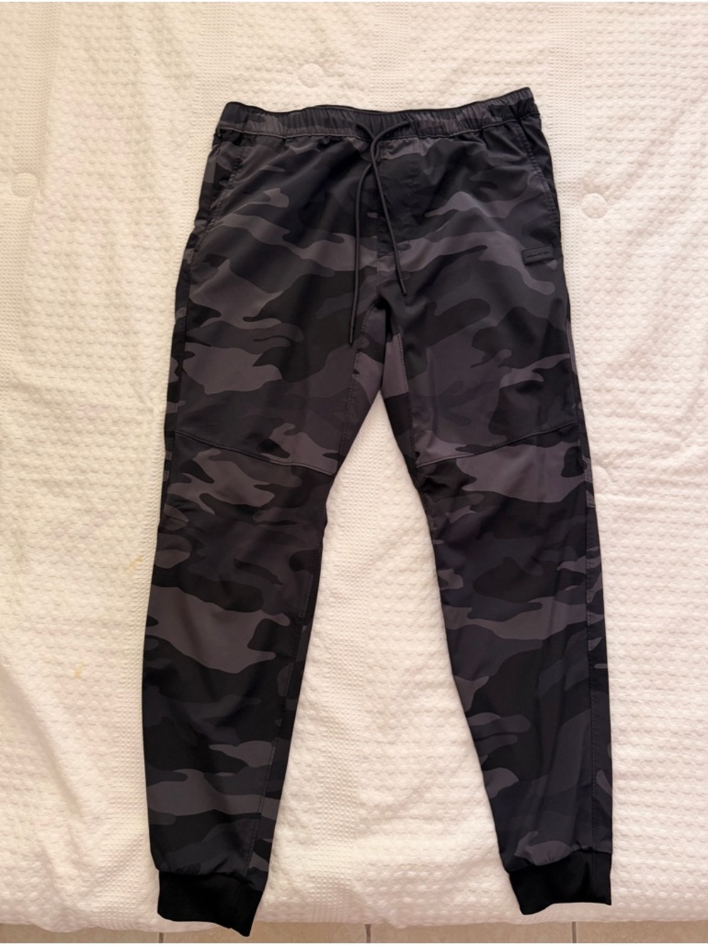 Hollister Boys Black & Gray Camo Joggers